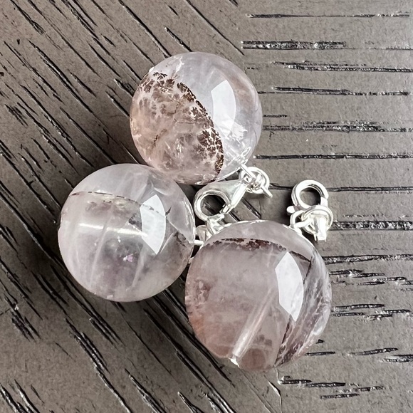 Jewelry - COPY - S925 Dendritic quartz pendant (one) 15mm